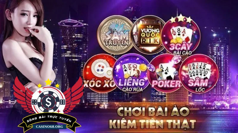 Giao diện đẹp mắt khi chơi game chơi bài đổi thẻ cào tại TipClub