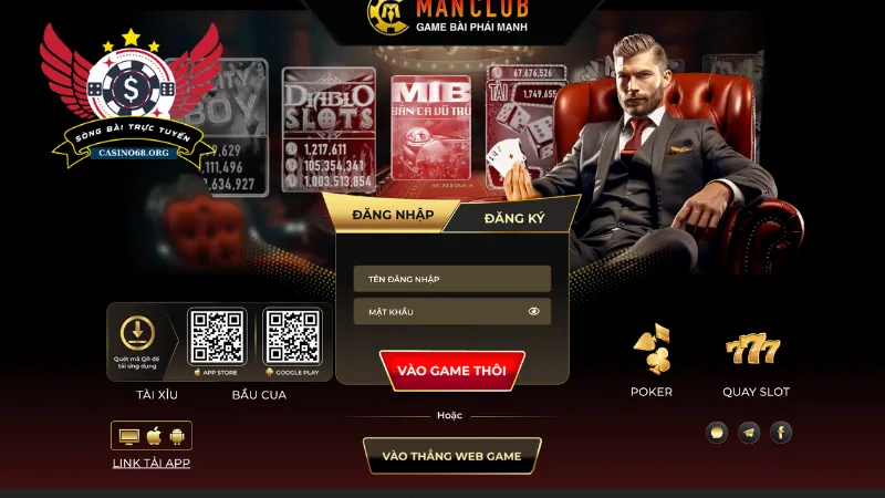 Hướng dẫn cách tải game chơi bài đổi thẻ trên cổng game Manclub